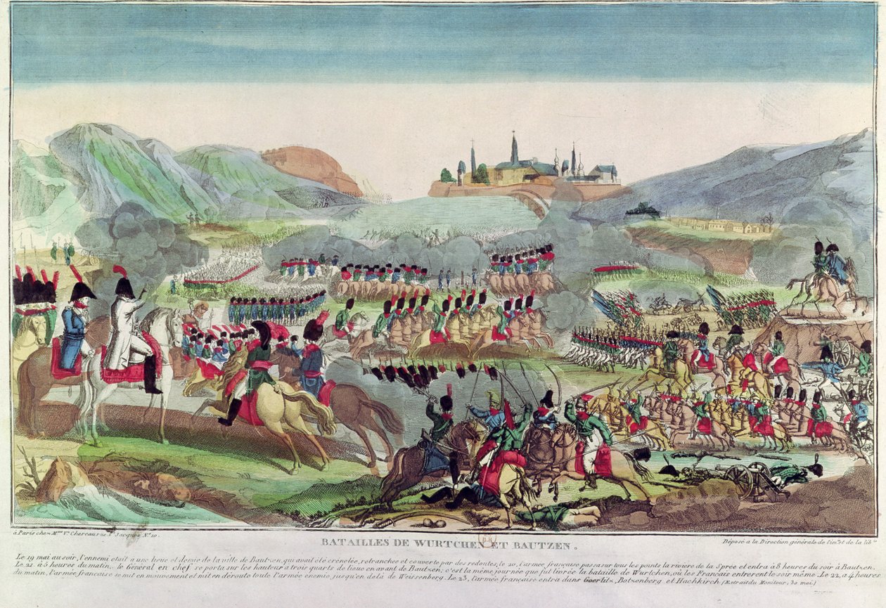 Wurtchen ve Bautzen Savaşları, 20 Mayıs 1813 by French School