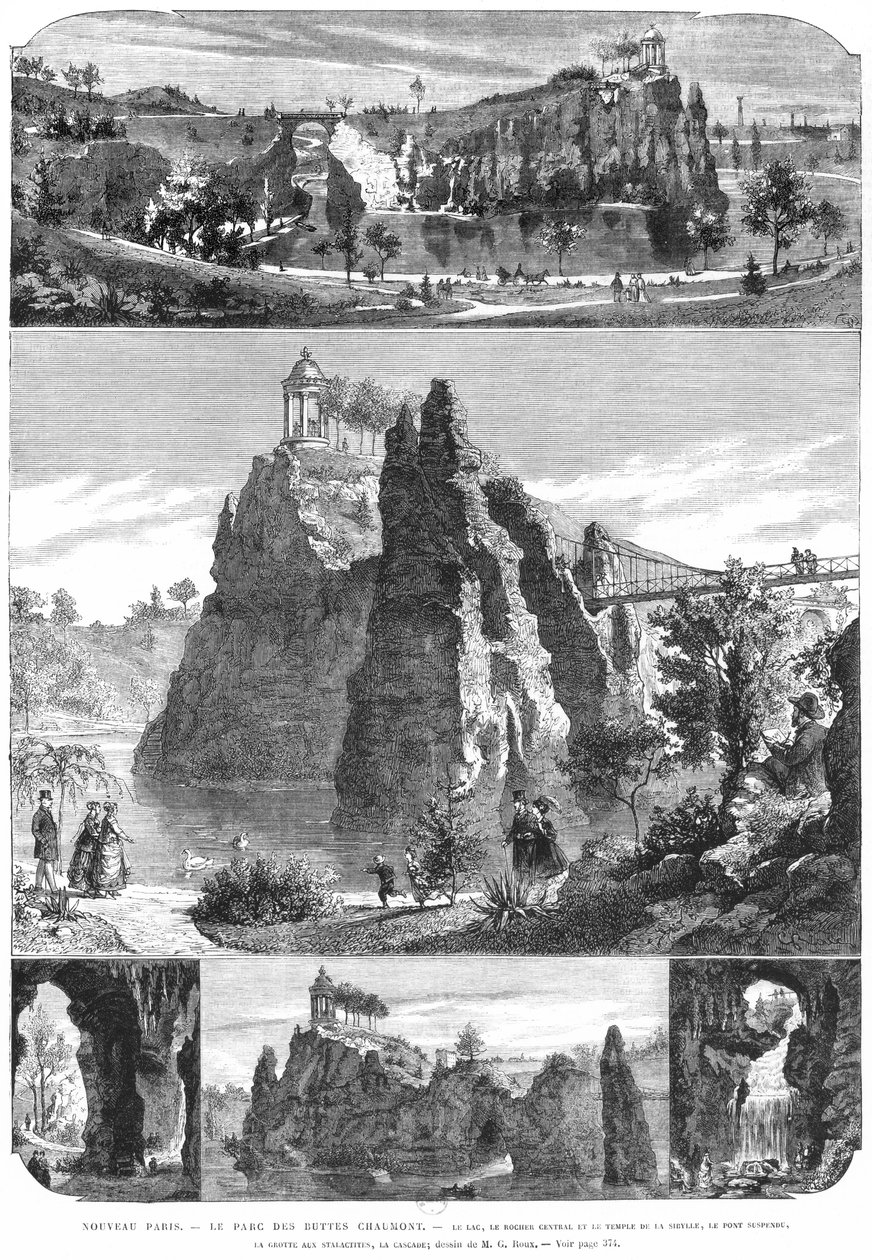 Buttes-Chaumont Parkı, Yeni Paris by French School