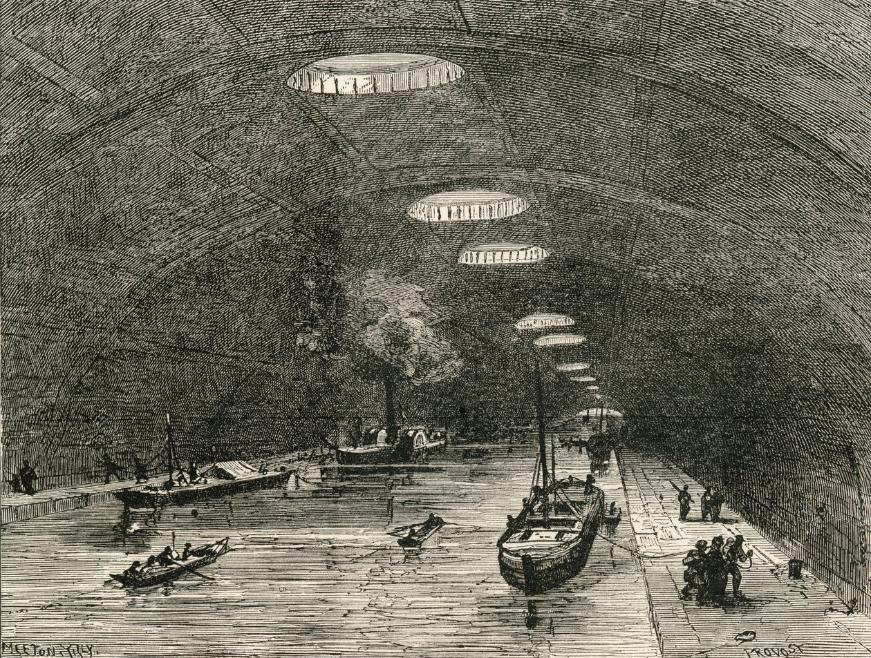Canal Saint Martin, Paris, şehrin doğu kısmının altından geçiyor, Rev. Samuel G. Green