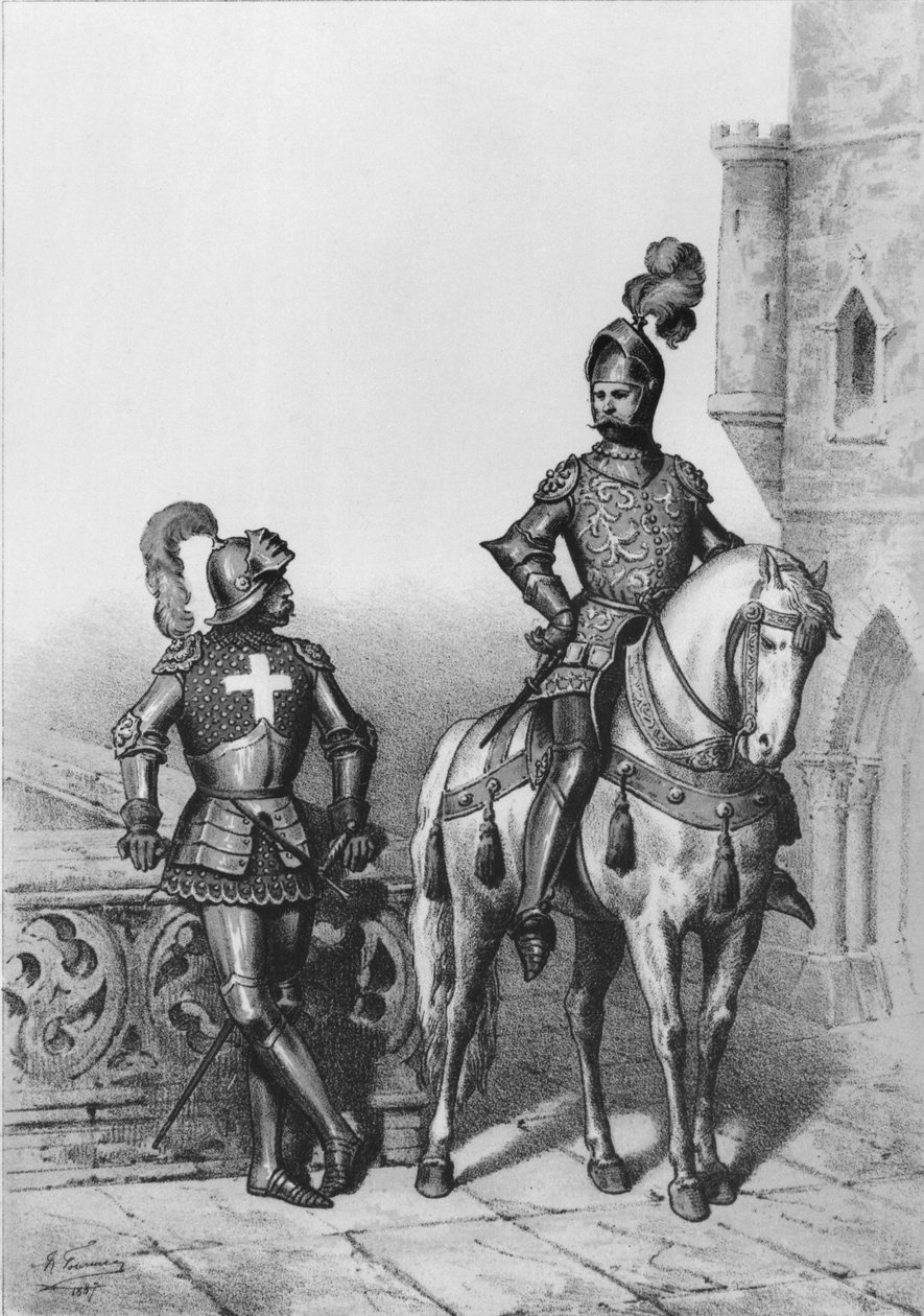 Paris okçularının kaptanı, Nöbetçi Şövalye, 1887 by French School
