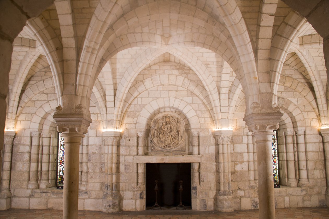 Bölüm Evi, St John Benedictine Manastırı, 1150-90 (kireçtaşı) by French School