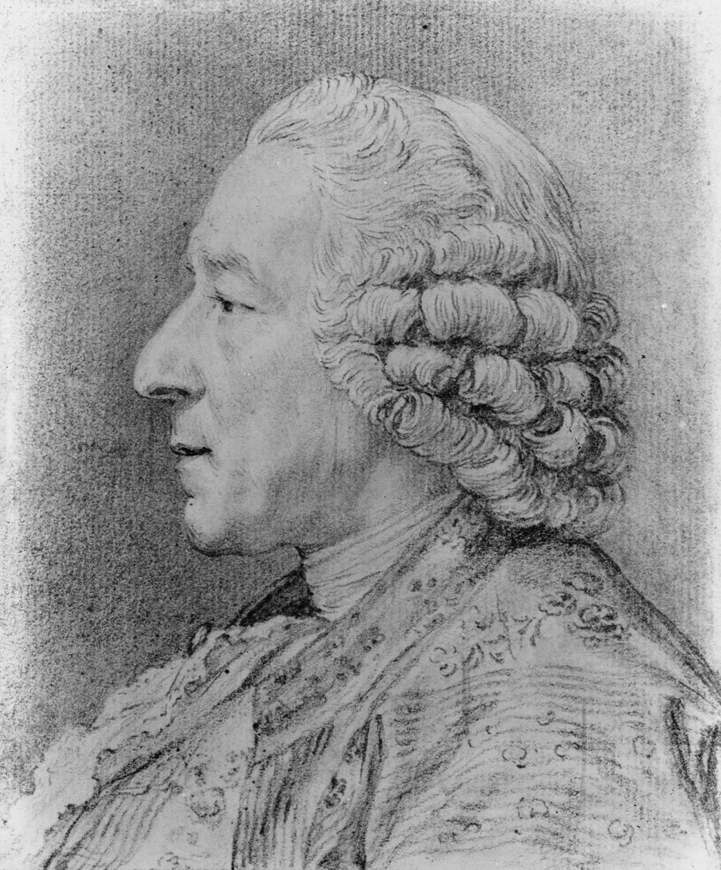 Charles-Nicolas Cochin, 1767 (kağıt üzerinde kömür) by French School