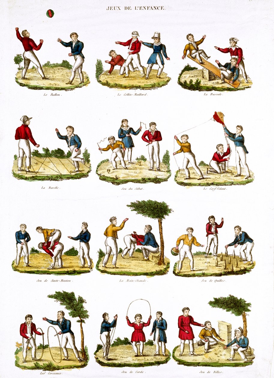 Çocuk Oyunları, 1810 by French School