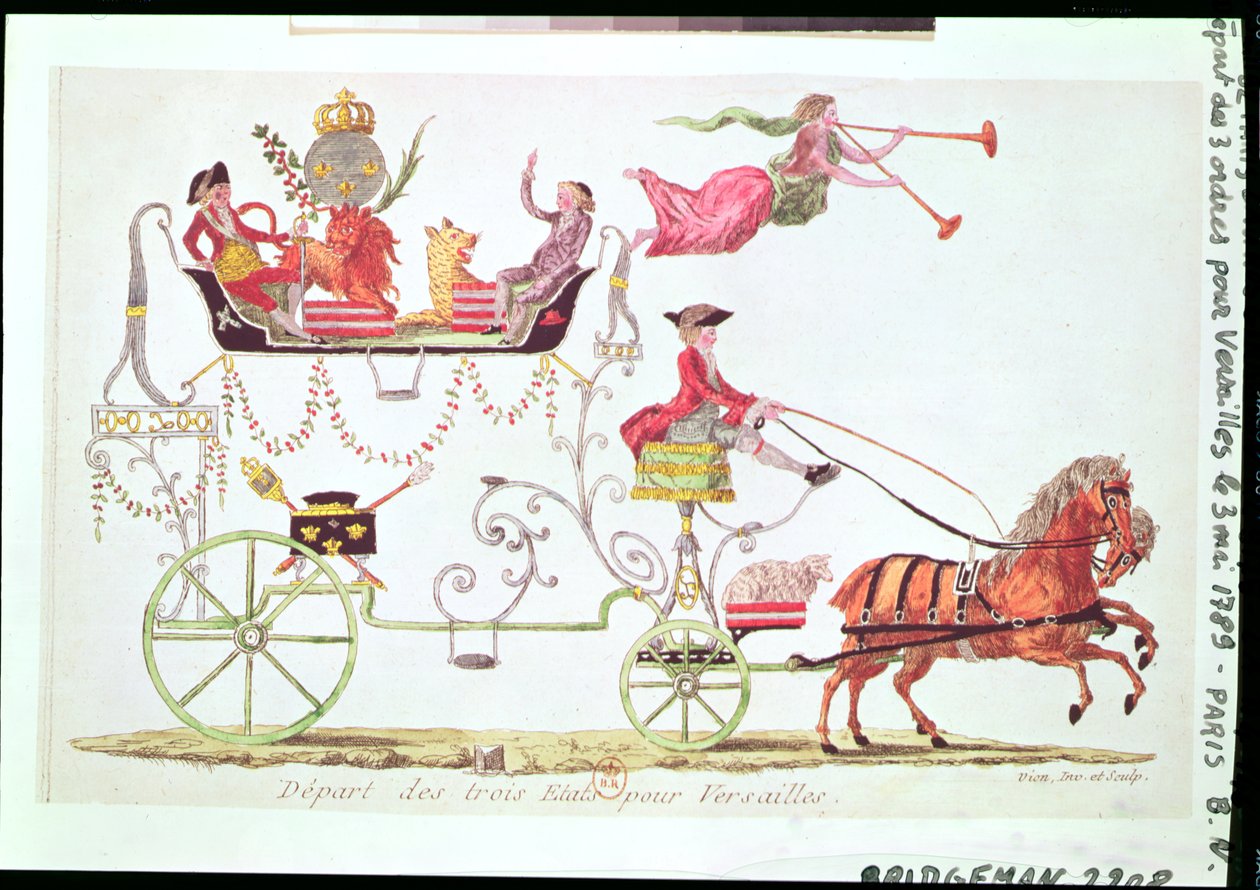 Versailles için Üç Düzenin Ayrılışı, 3 Mayıs 1789 by French School