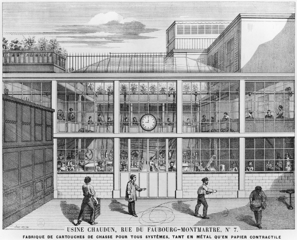 Uruganda rwa karitsiye yimbunda, Usine Chaudun, rue du Faubourg Montmartre 7, Paris, yanditswe na Luc (ikinyejana cya 19) by French School