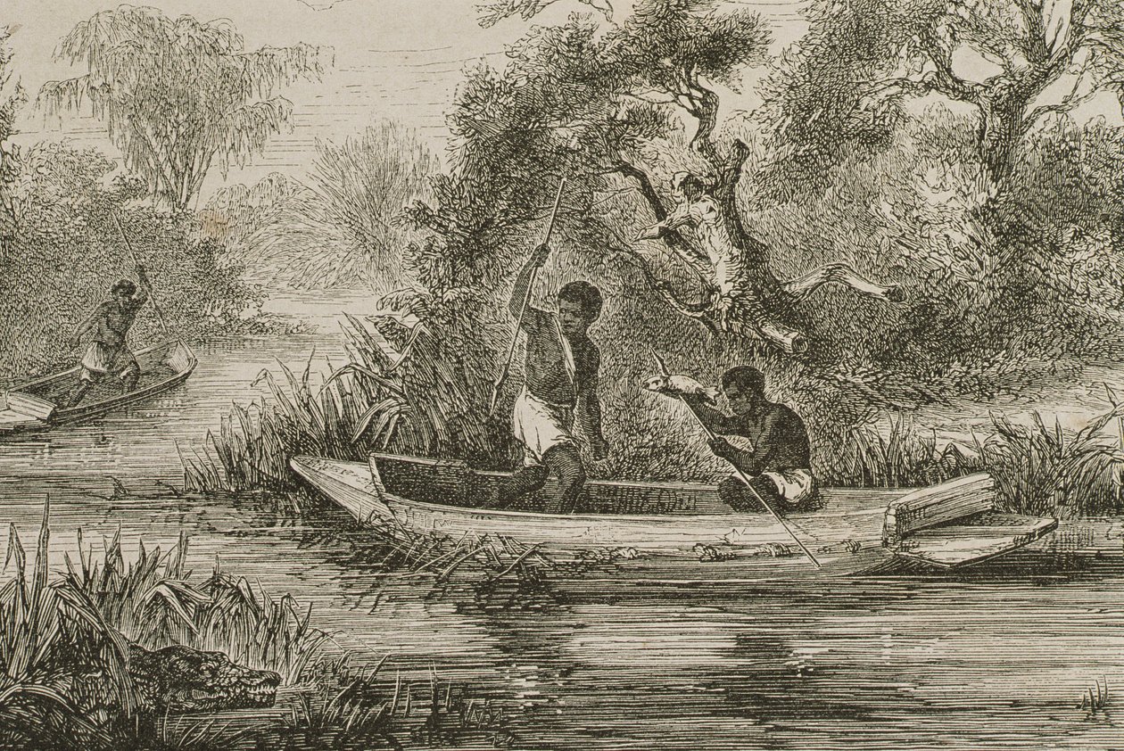Senegal Nehri kıyısındaki balıkçılar, 1860