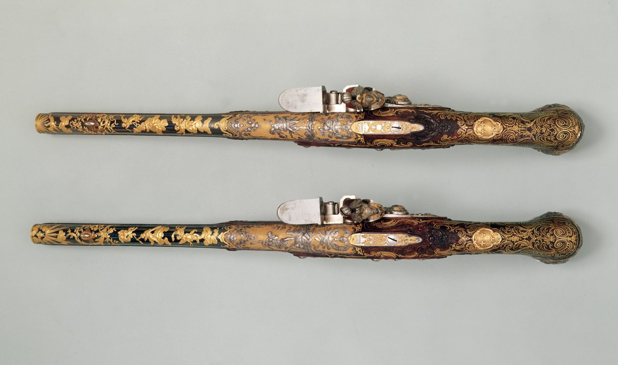 Çakmaklı tabancalar, c.1690 by French School