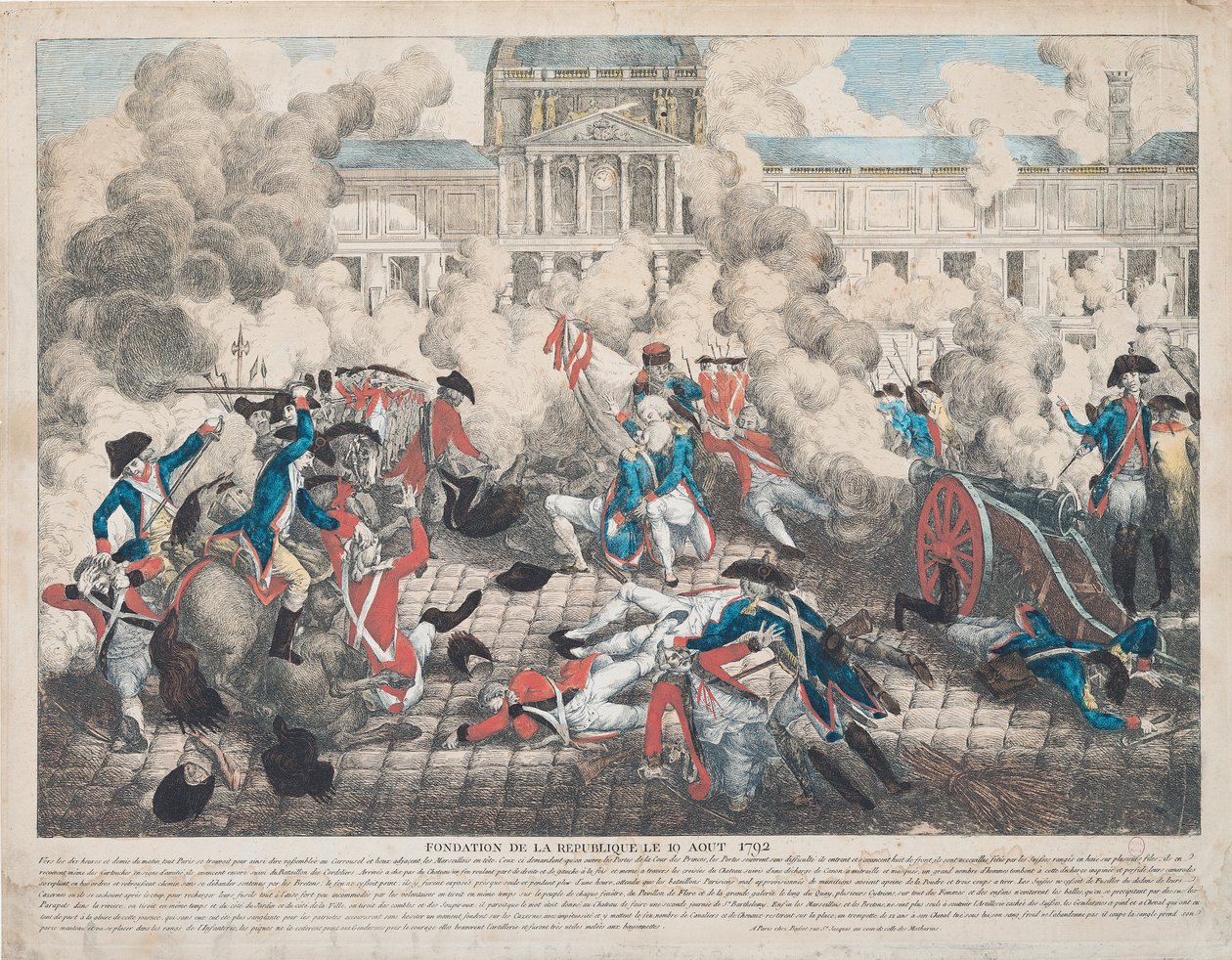 Cumhuriyetin Kuruluşu, 10 Ağustos 1792 by French School
