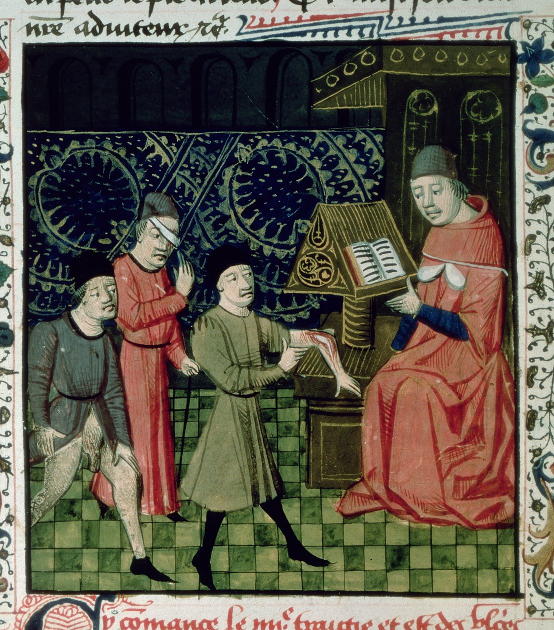Fr 396 f.66 Cerrah Kliniği, Guy de Chauliac tarafından by French School