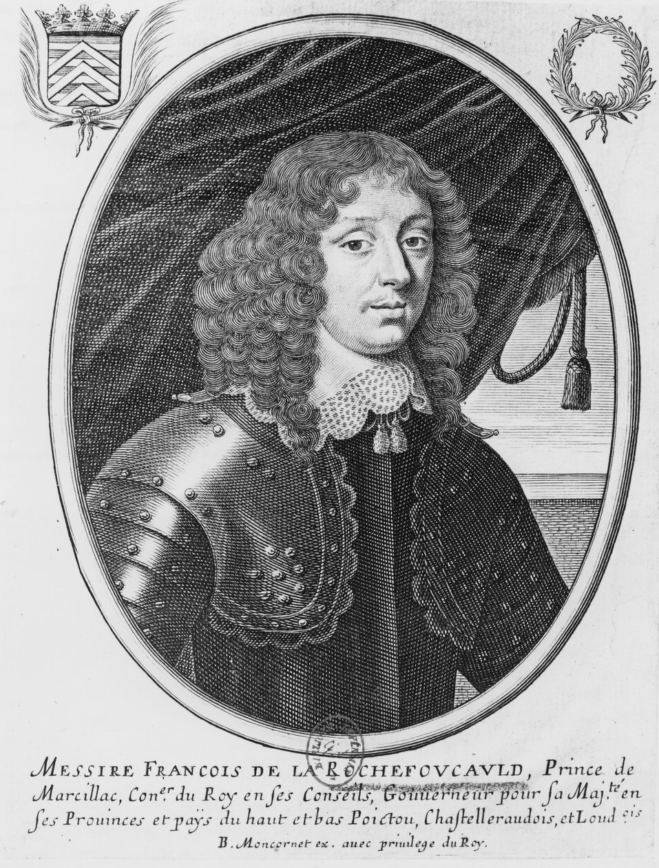 François VI (1613-80) Rochefoucauld Dükü, Marcillac Prensi by French School