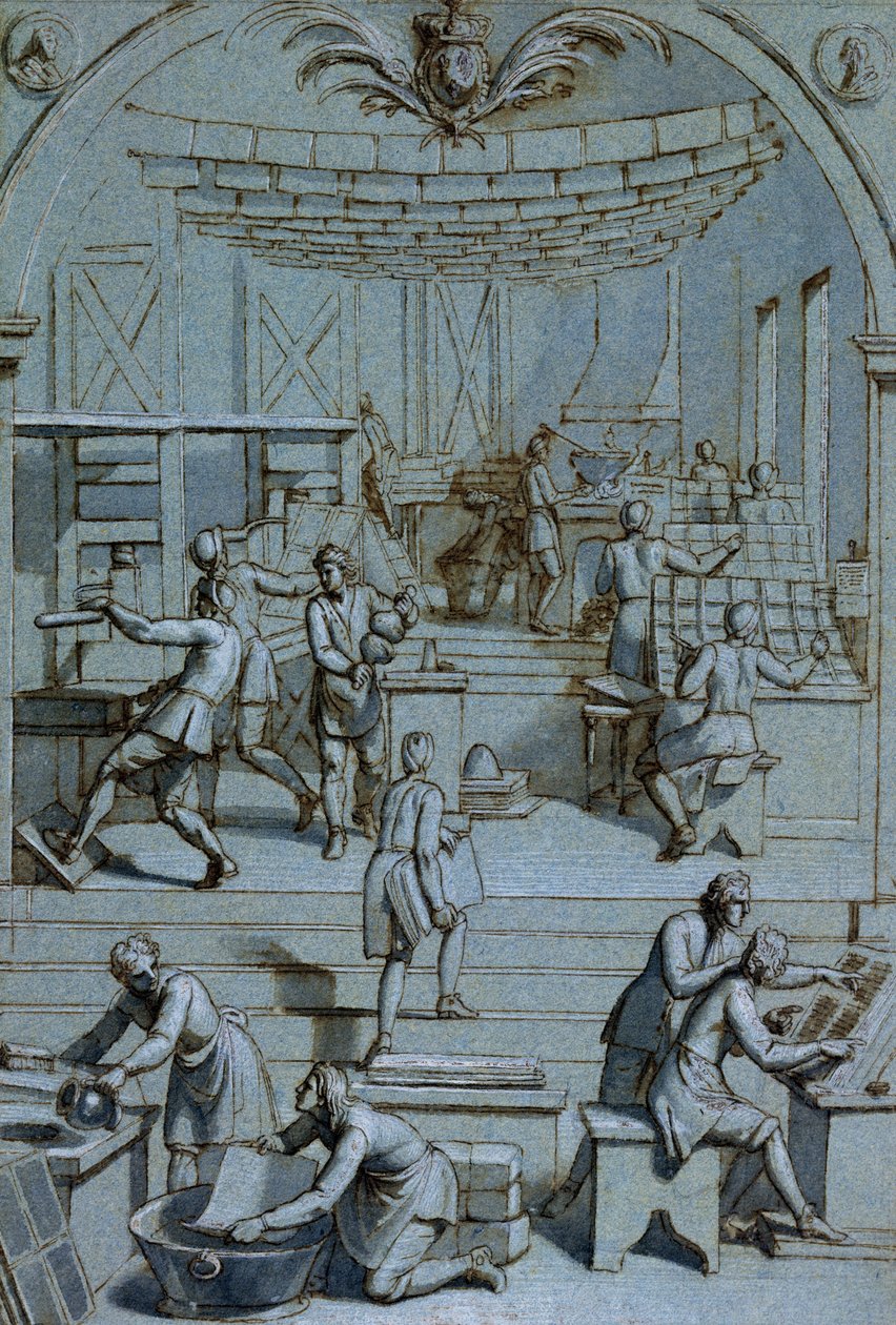 Frontispiece for the Royal Printing Works  by French School