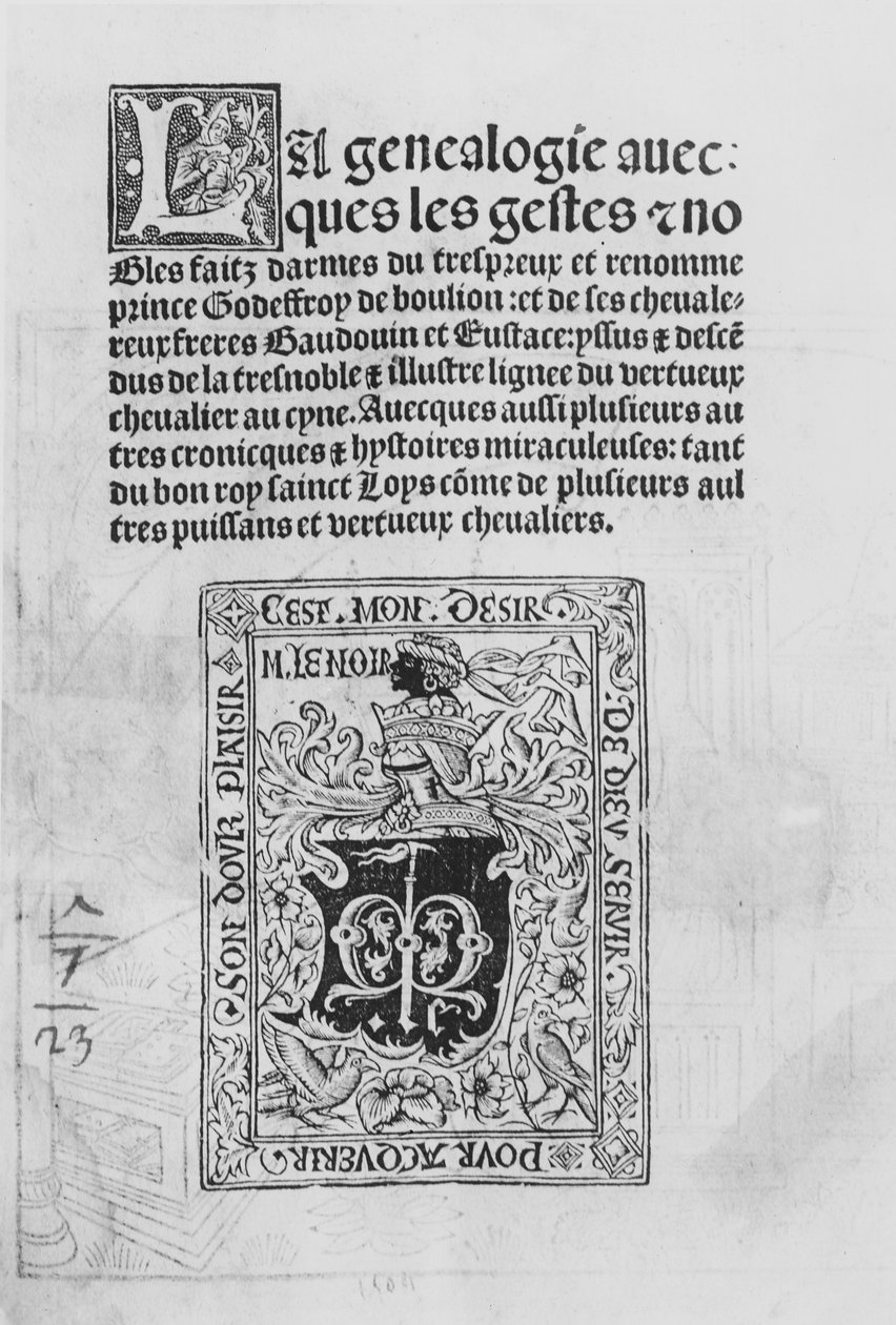Şövalyelerin Soykütüğü ve Soyluların Tapuları, 1504 by French School