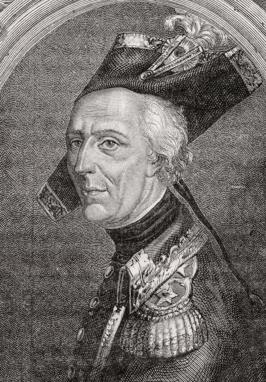 General Luc Auguste Dagobert de Fontenaille (1736-94) by French School