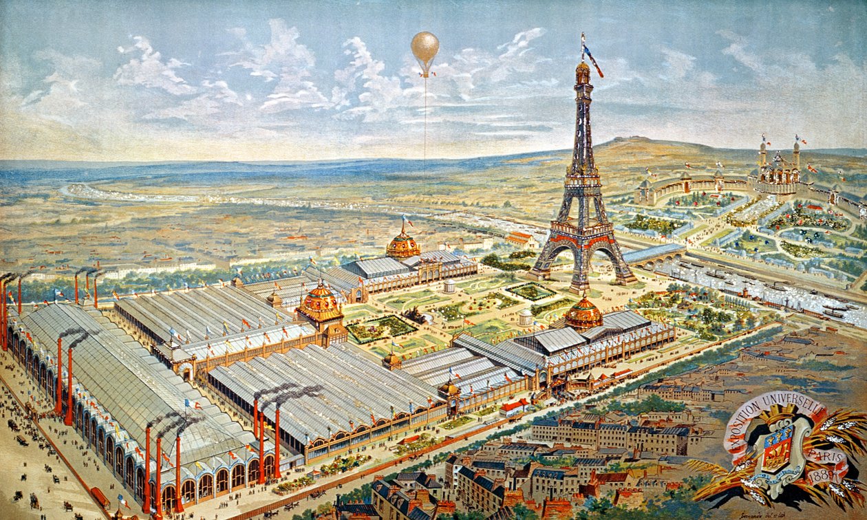 Evrensel Sergiden Genel Görünüm, Paris, 1889 by French School
