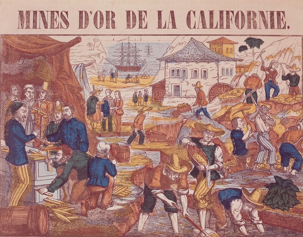 Kaliforniya Altın Madenleri by French School