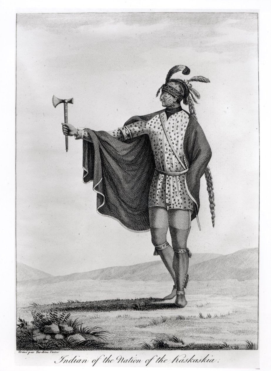Indian of the Nation of Kaskaskia, from the atlas to Callot