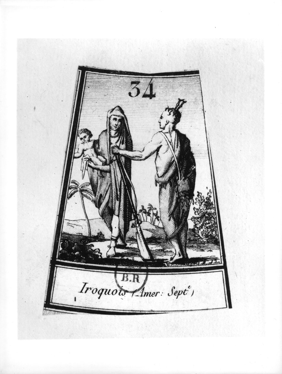 Iroquois Kızılderilileri by French School