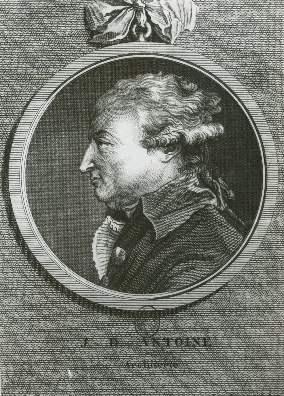Jean Denis Antoine (1733-1801) mimar, Louis Simon Lemepereur (1728-1807) tarafından oyulmuş by French School