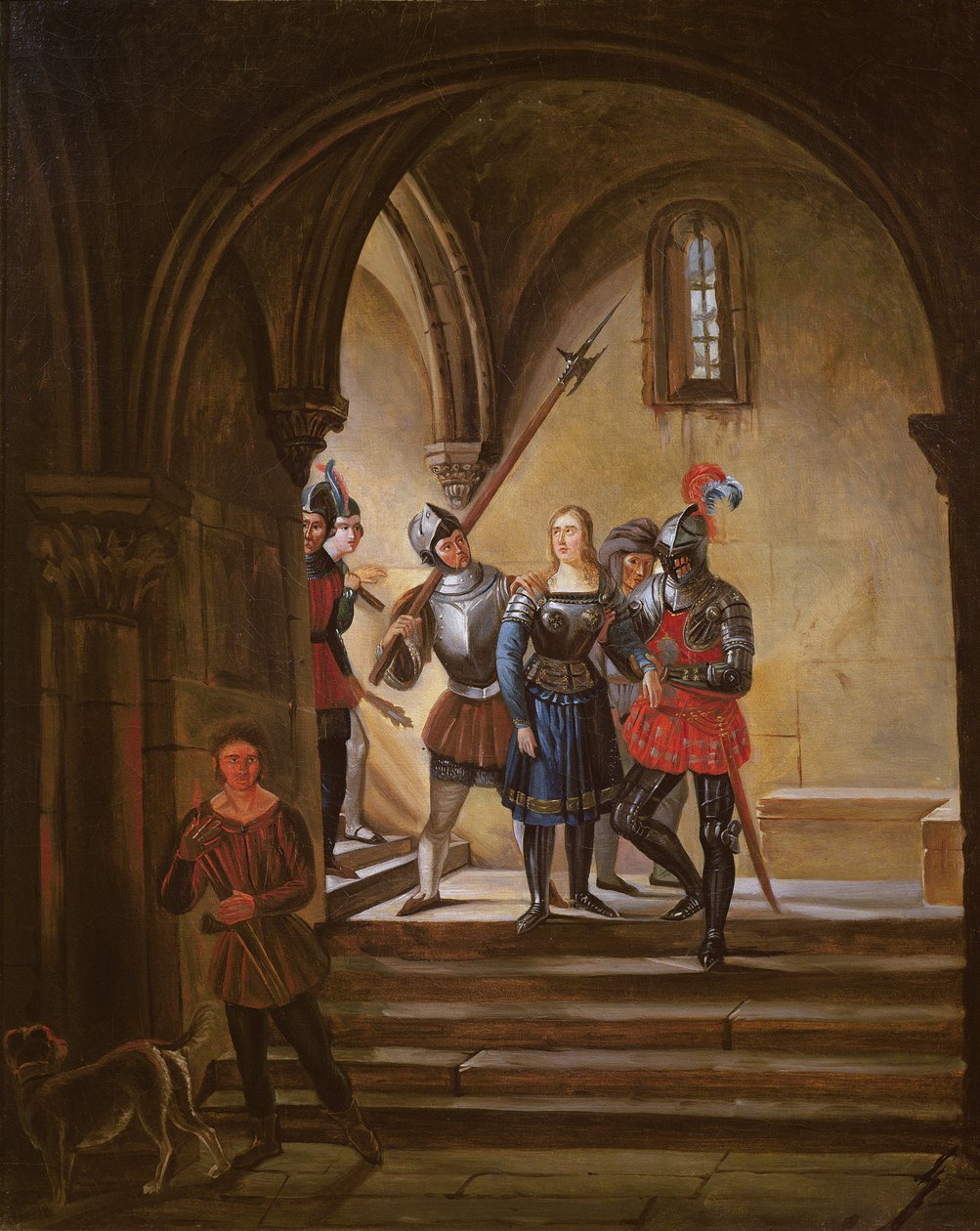 Joan of Arc (1412-31) Hapishaneye Yol Açtı by French School
