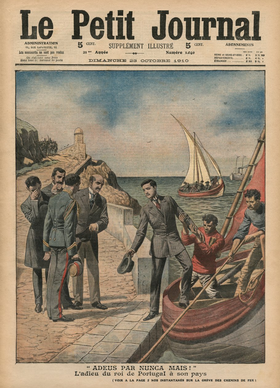 Portekiz Kralı II. Manuel, ülkesine veda ederken, 