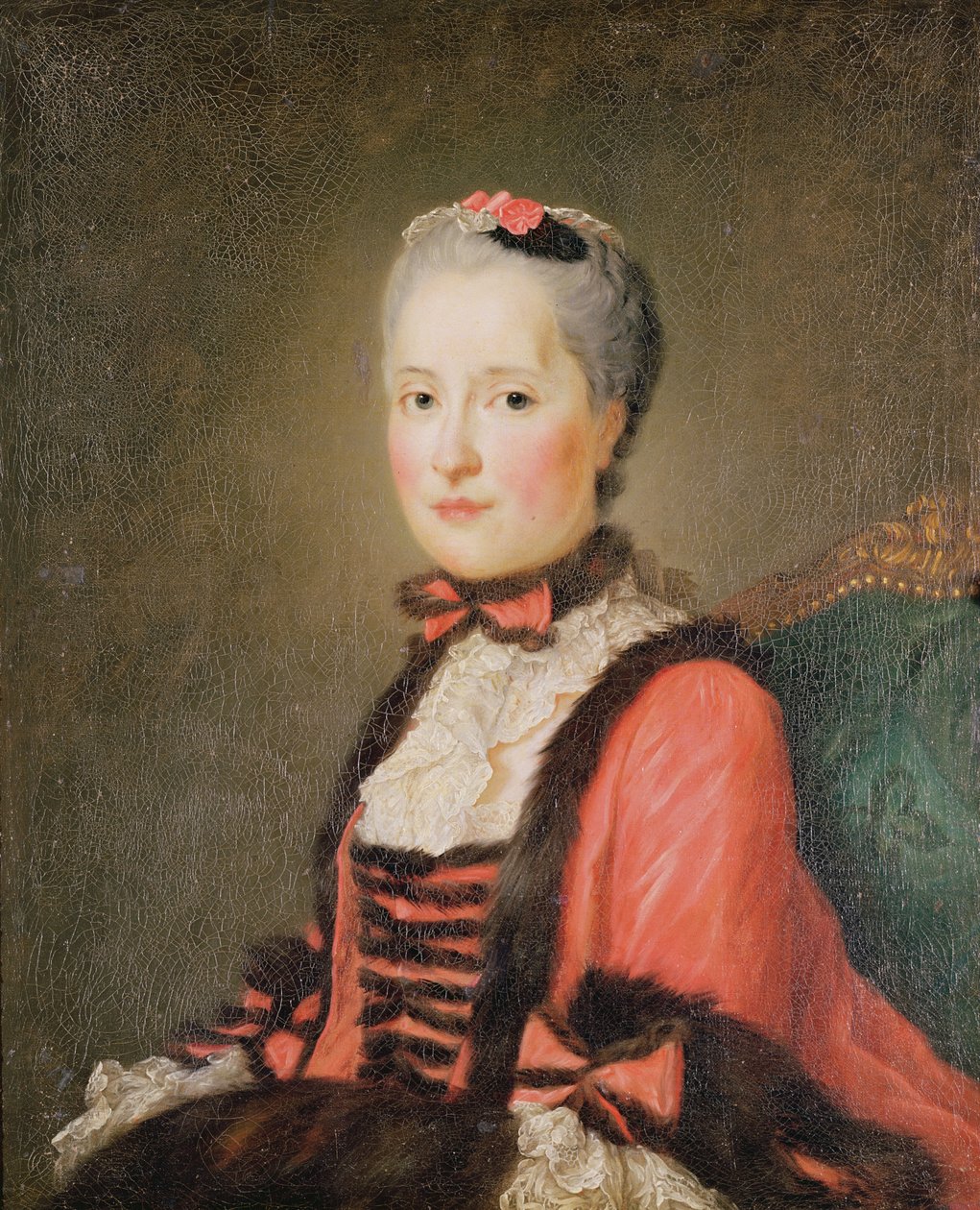 La Dauphine Marie-Josephe de Saxe (1731-67), Jean Marc Nattier (1685-1766) veya Jean Baptiste Perroneau