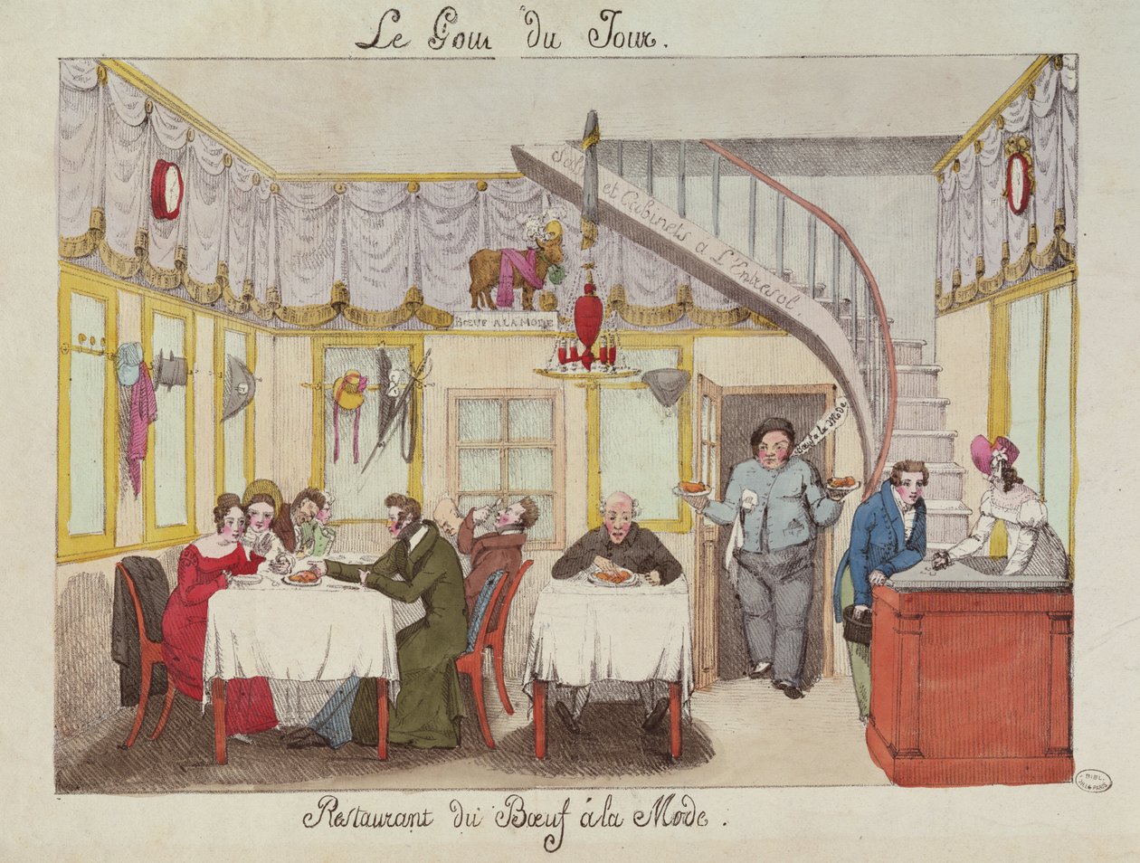 Le Boeuf a la Mode, rue Valois, Paris, Le Gout du Jour