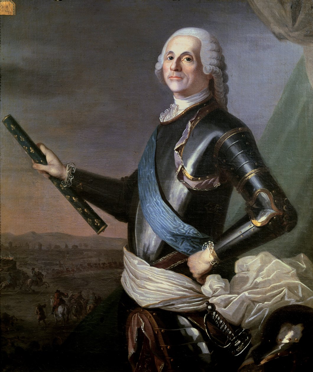 Louis Francois Armand Vignerot du Plessis (1696-1788) Richelieu Dükü by French School