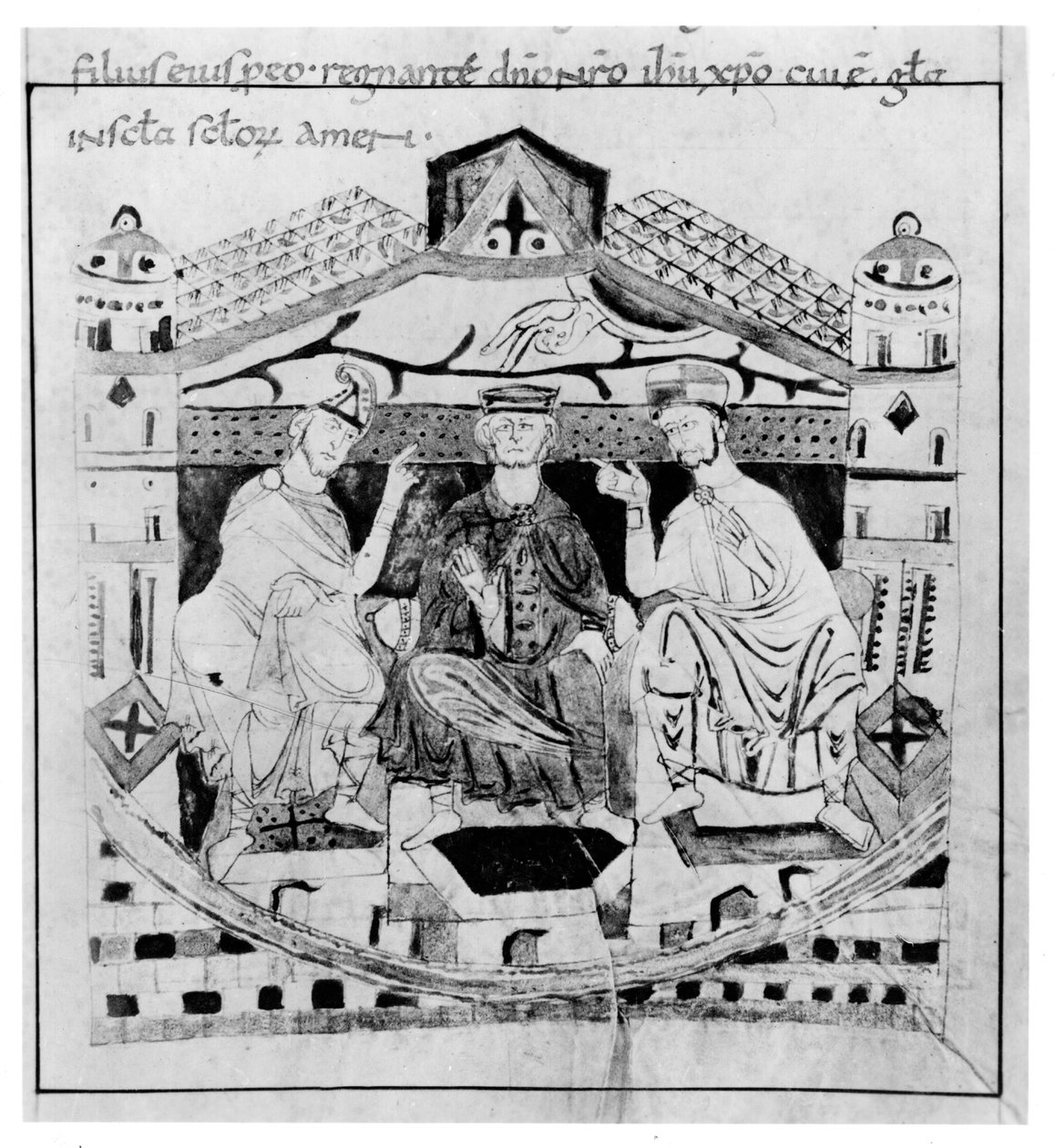 I. Louis (778-840) Dindar by French School