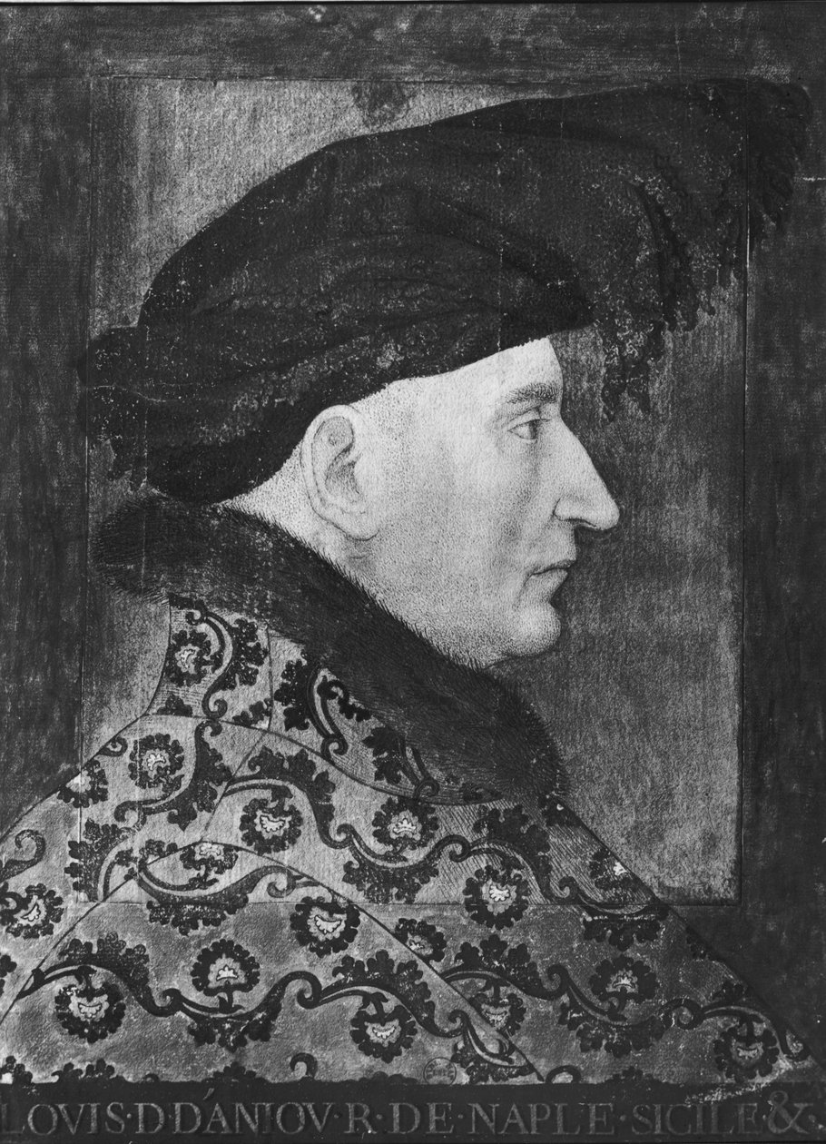 Anjou Kralı II. Louis (1377-1417) Napoli ve Sicilya Kralı, 1410 by French School