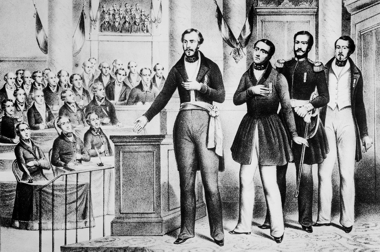 Louis Napoleon Bonaparte III (1808-73) Fransız Cumhuriyetine Sadakat ve Bağlılık Yemini by French School