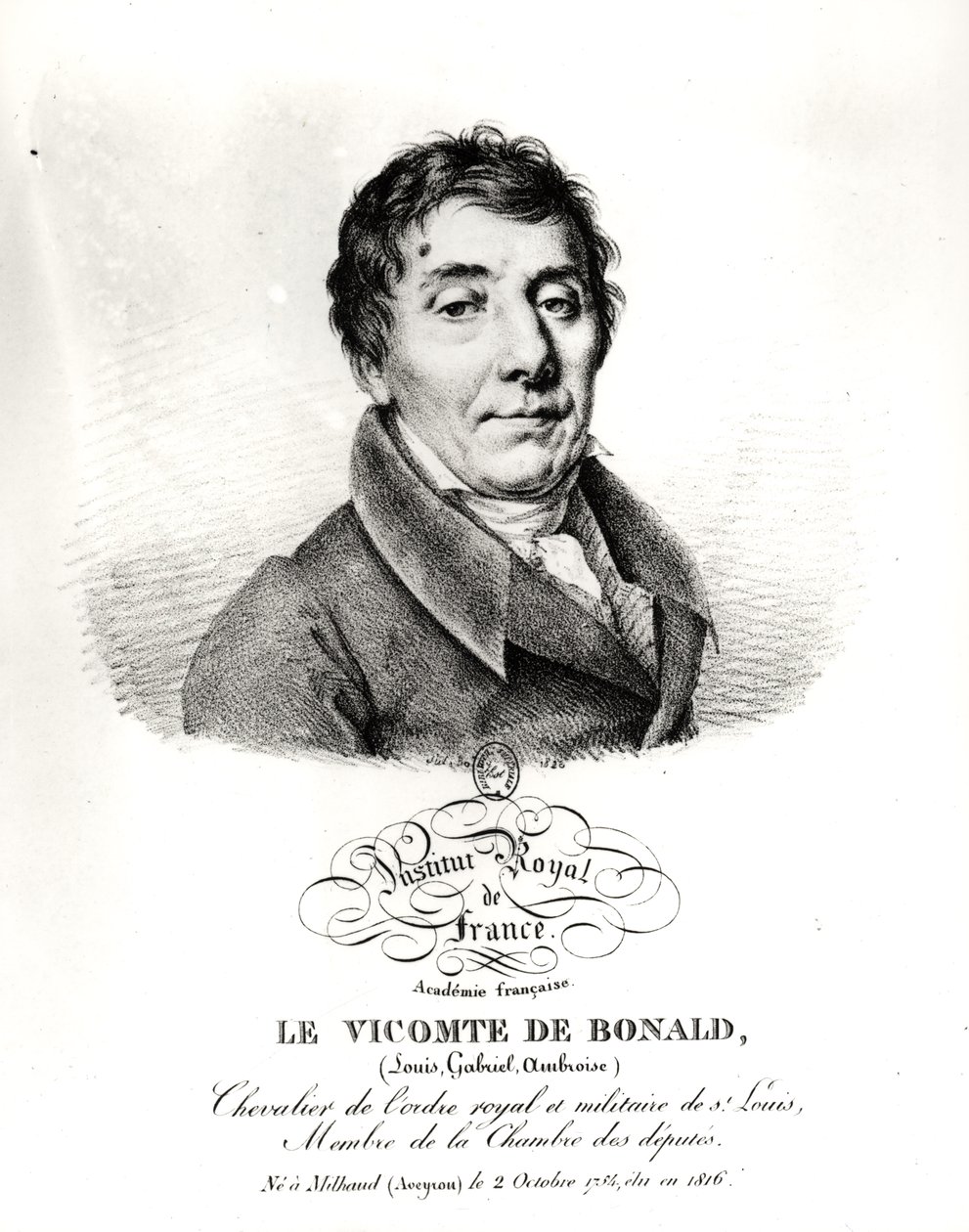 Louis, Blonald Vikontu (1734-1840) 1820 by French School