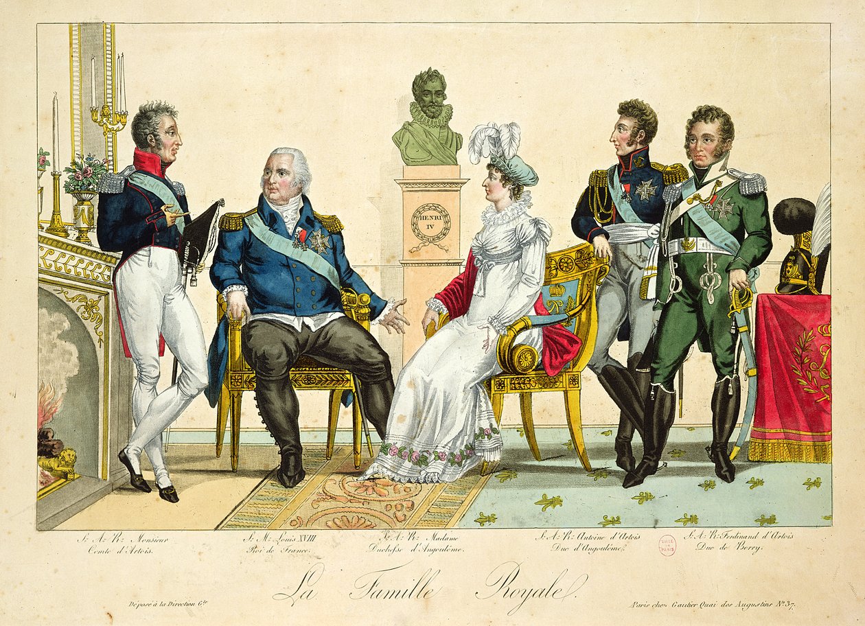 Louis XVIII (1755-1826) ve Ailesi by French School