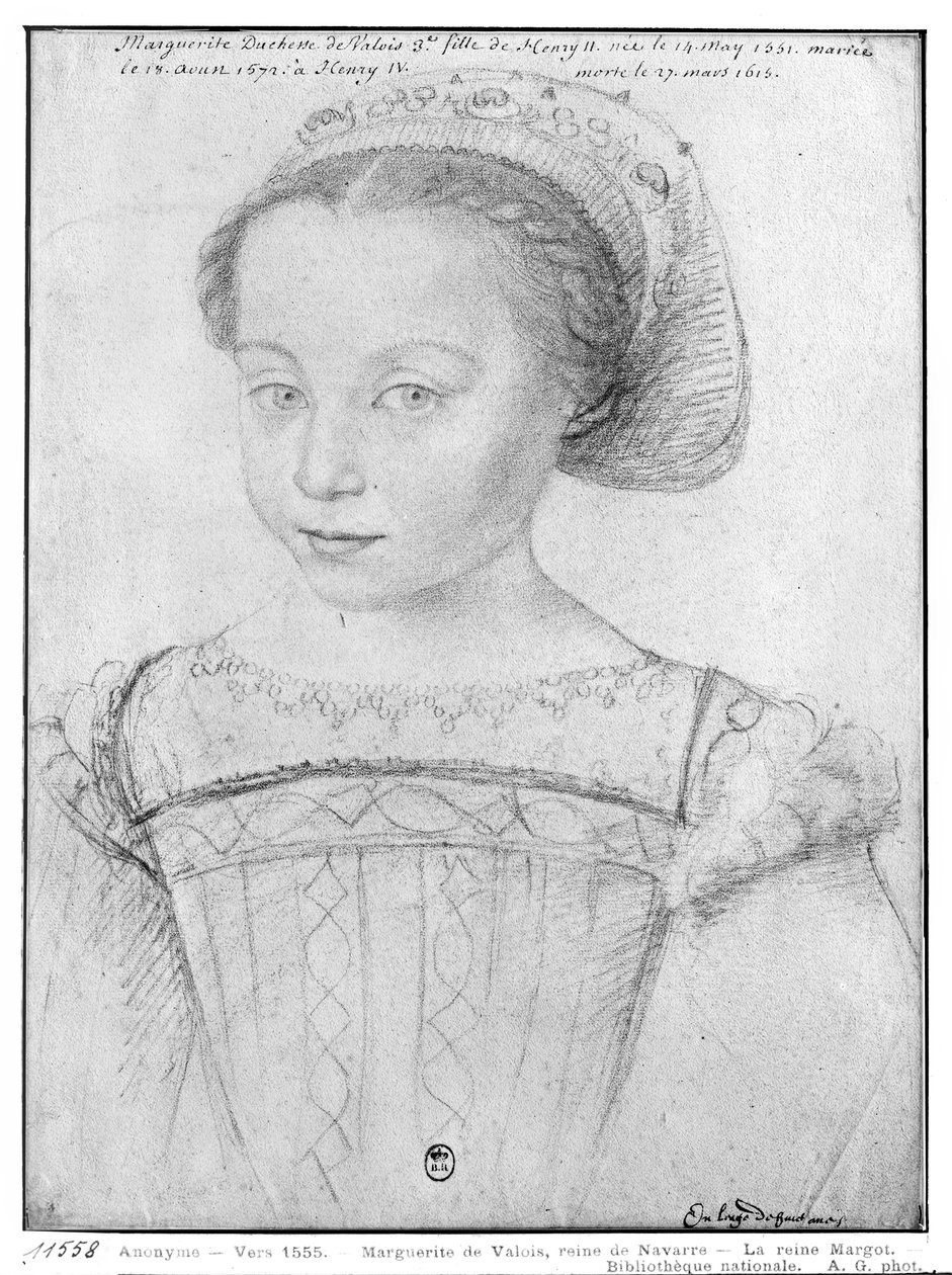 La Reine Margot olarak bilinen Marguerite de Valois (1553-1615), c.1555 by French School