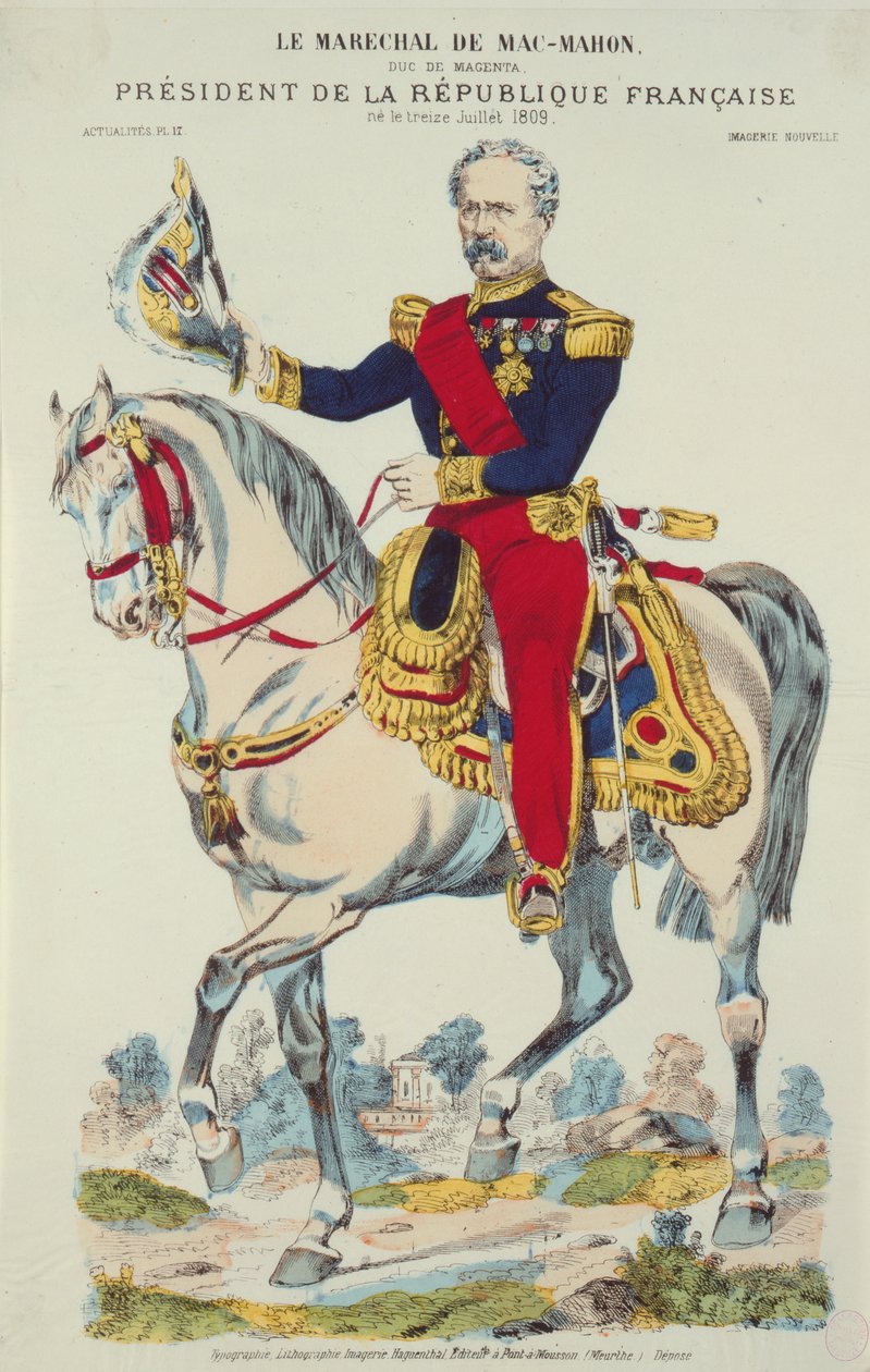 Mareşal Edme Patrice Maurice de Macmahon (1808-93) by French School