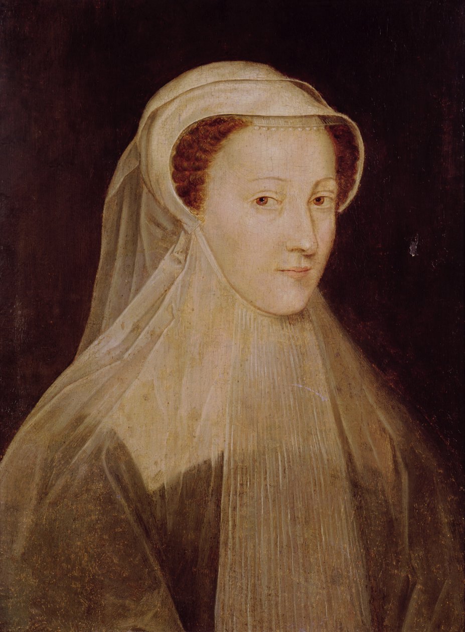 Mary, İskoç Kraliçesi (1542-87) by French School