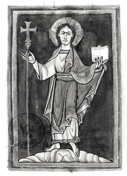 Ms 2657 fol.2v İsa, bir Benedictional