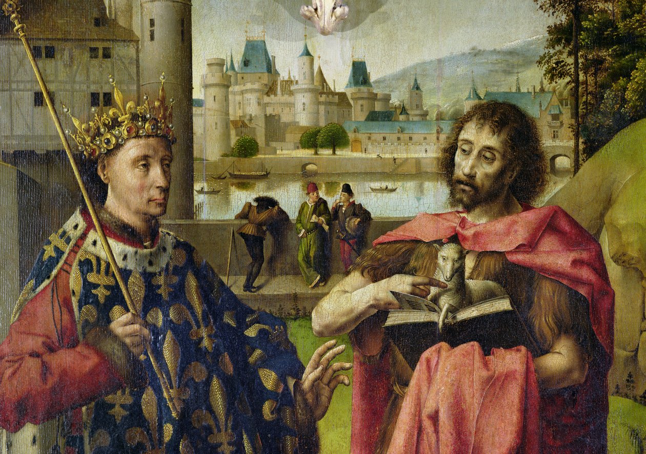 Paris Altarpiece Parlamentosu, St. Louis ve Vaftizci Yahya