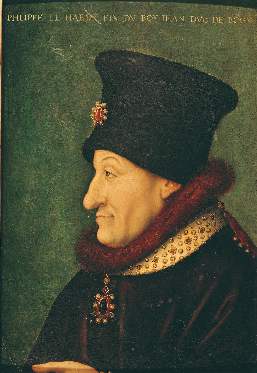 Fransa Philippe (1342-1404) Burgonya Dükü by French School