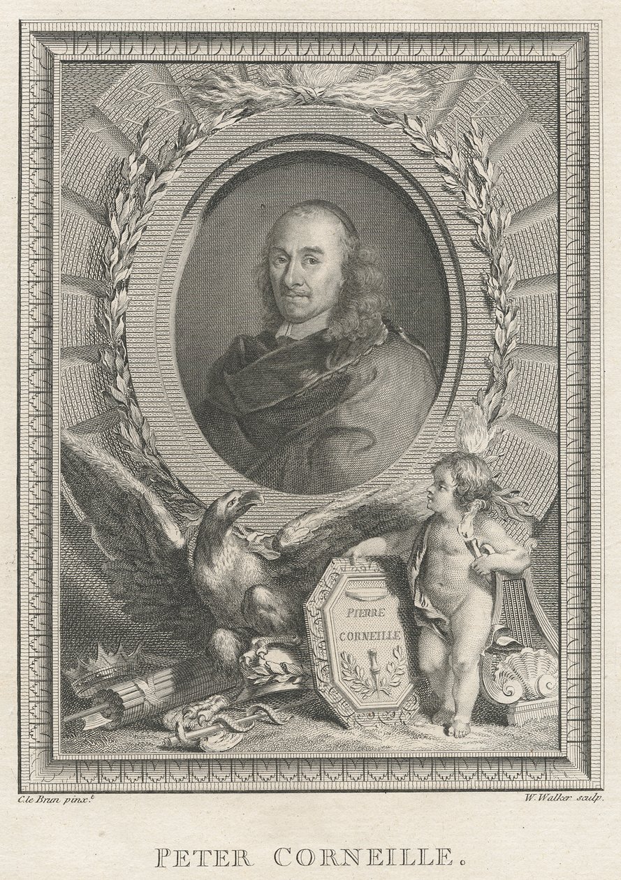 Pierre Corneille (1606-84) Fransız oyun yazarı by French School