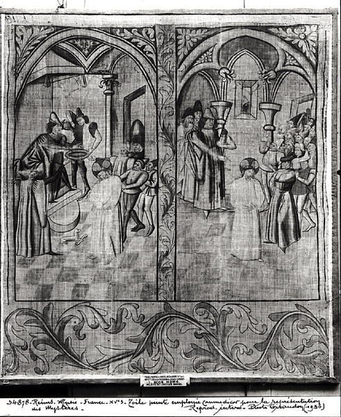 Pilatus, Tutkunun Gizemi performansının dört setinden biri olan Ecce Homo, Hotel-Dieu, Reims