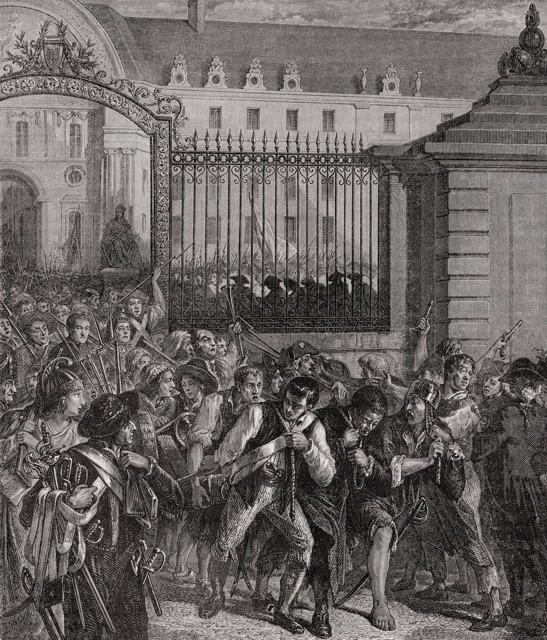 Invalides Cephaneliğinin Yağmalanması, 14 Temmuz 1789 by French School