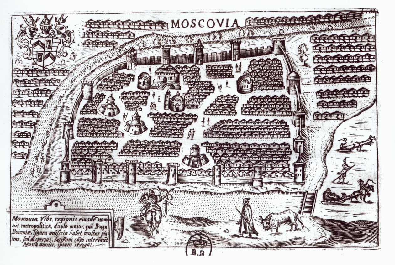 Moskova Planı, 1628 by French School