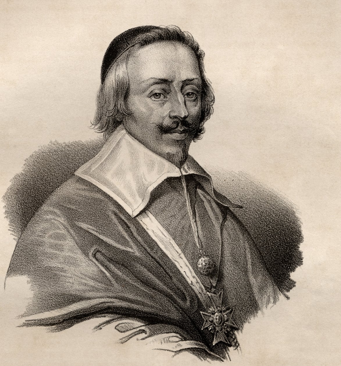 Portrait of Armand Jean du Plessis, Cardinal and Duke of Richelieu (1585-1642)  by French School