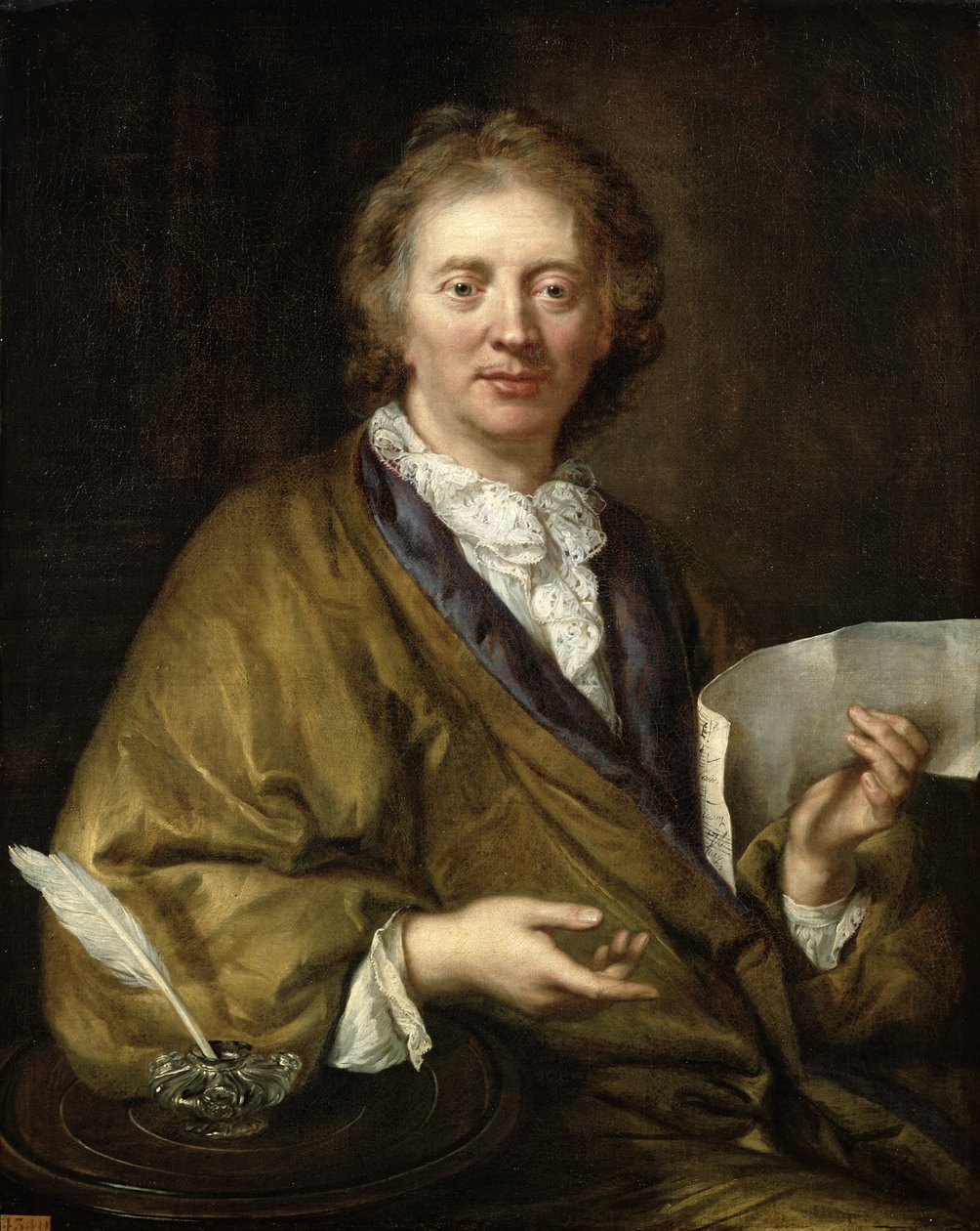 Bir Adamın Portresi, II. François Couperin (1668-1733) olduğu tahmin ediliyor by French School