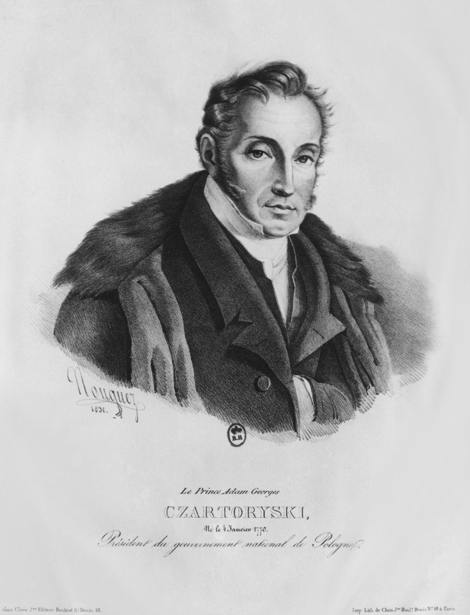Prens Adam George Czartoryski, 1831 by French School
