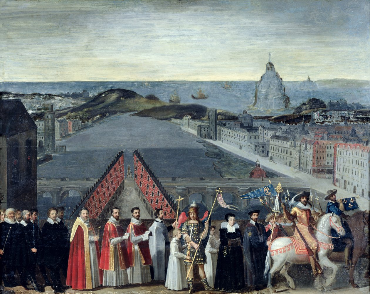 1615 yılında Saint-Michel Kardeşliği alayı by French School