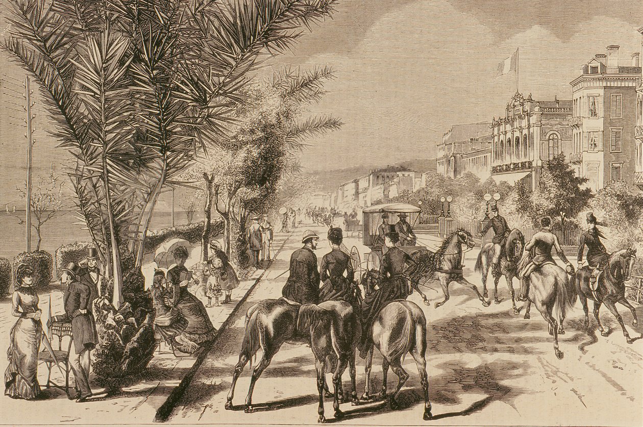 Promenade des Anglais, Nice, 1880 by French School