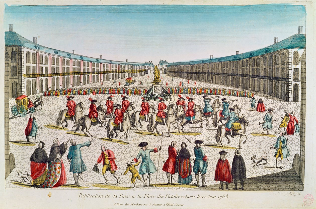Barış Yayını, Place des Victoires, Haziran 1763 by French School
