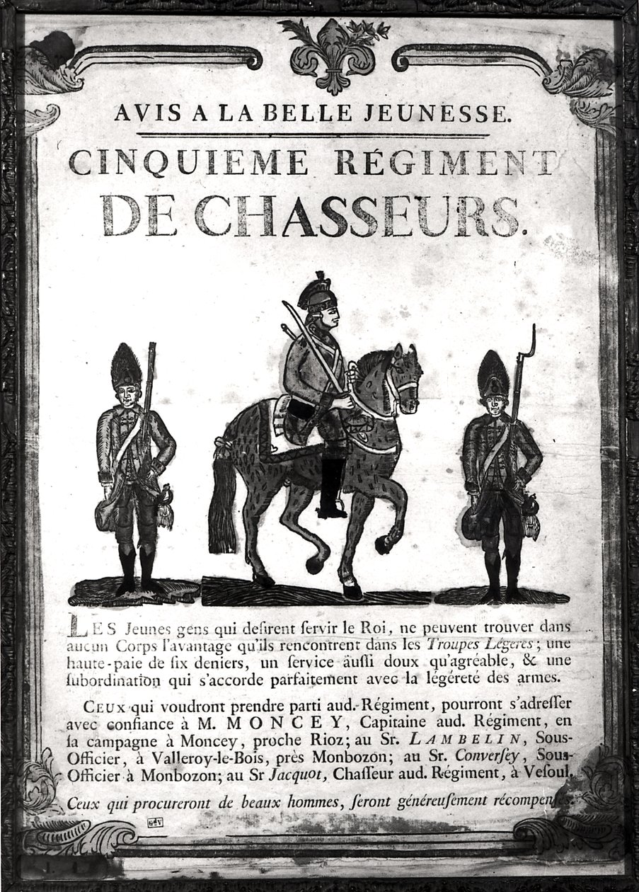 Beşinci Alay için işe alım afişi by French School