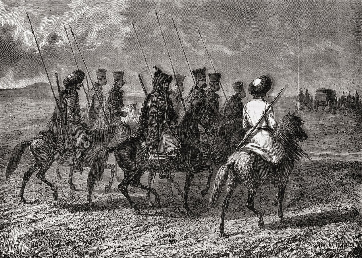 Russian Cossacks in the 18th century  by French School